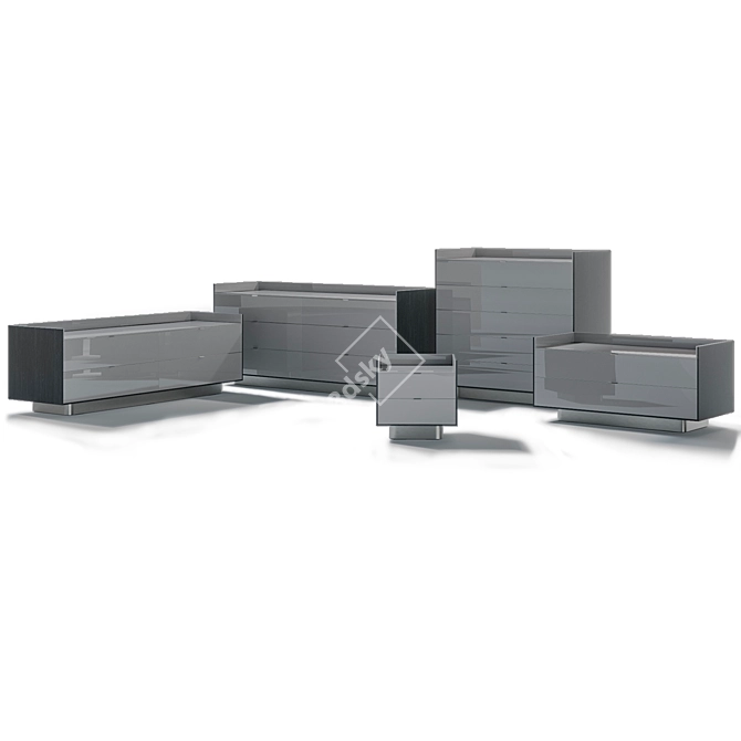 Minotti Darren - Stylish Chests & Nightstands 3D model image 4