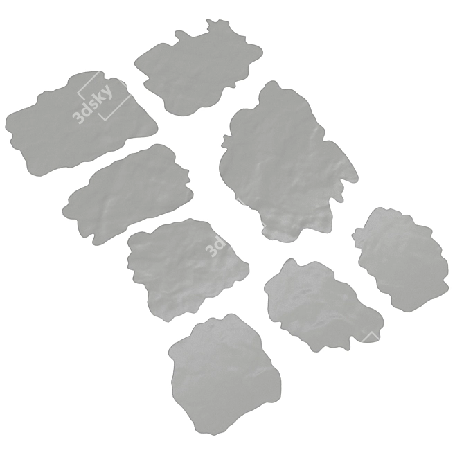Low Poly Sticker Pack 1 3D model image 3