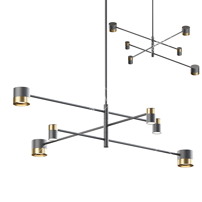 Lampatron SIF CH 6 Pendant Light 3D model image 1