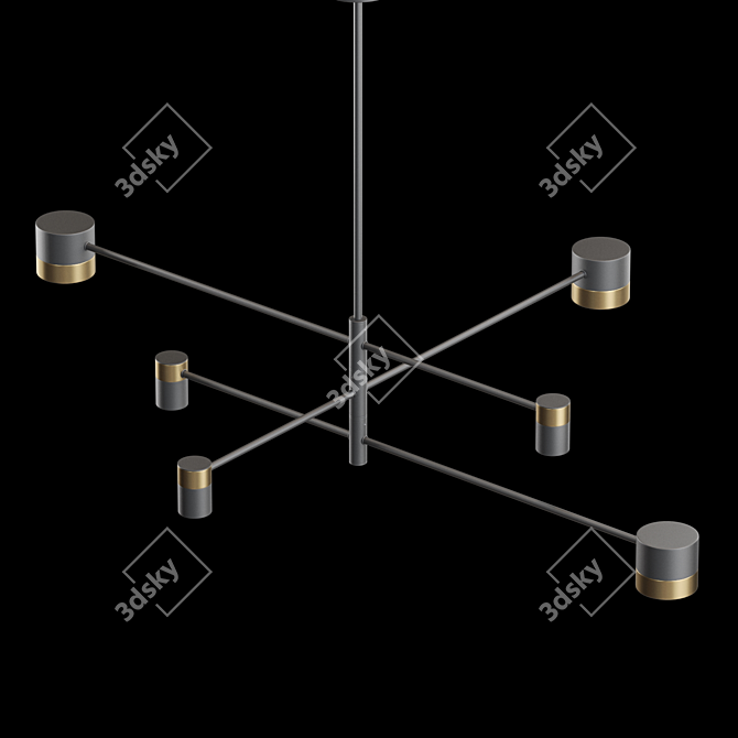 Lampatron SIF CH 6 Pendant Light 3D model image 3