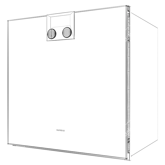 Gaggenau BO420101: Stylish 60cm Pyrolytic Oven 3D model image 10