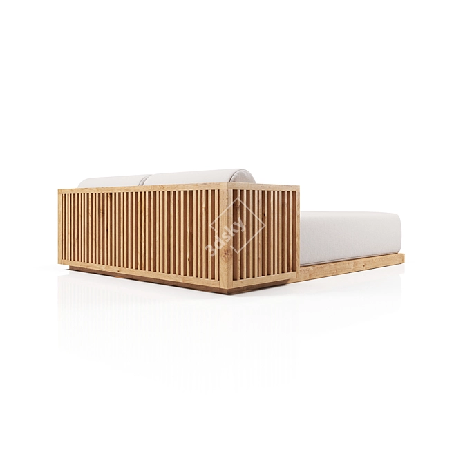 Outdoor Double Daybed: Code0532 3D model image 3