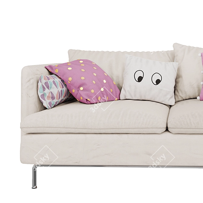 Cozy Charming Sofa 3D model image 2