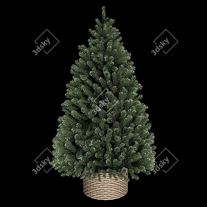 Festive 3D Christmas Tree 3D model image 5