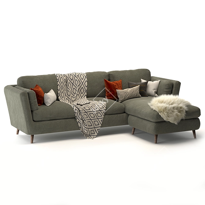 Vogue Vittoria Charlie Sofa 3D model image 1