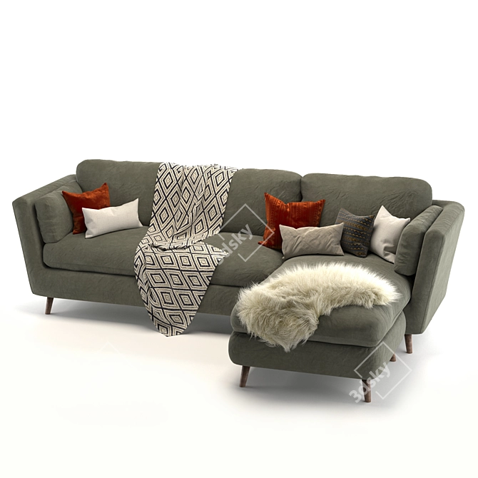 Vogue Vittoria Charlie Sofa 3D model image 2