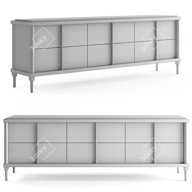 Elegant Montresor Cabinet with Premium Craftsmanship 3D model image 2