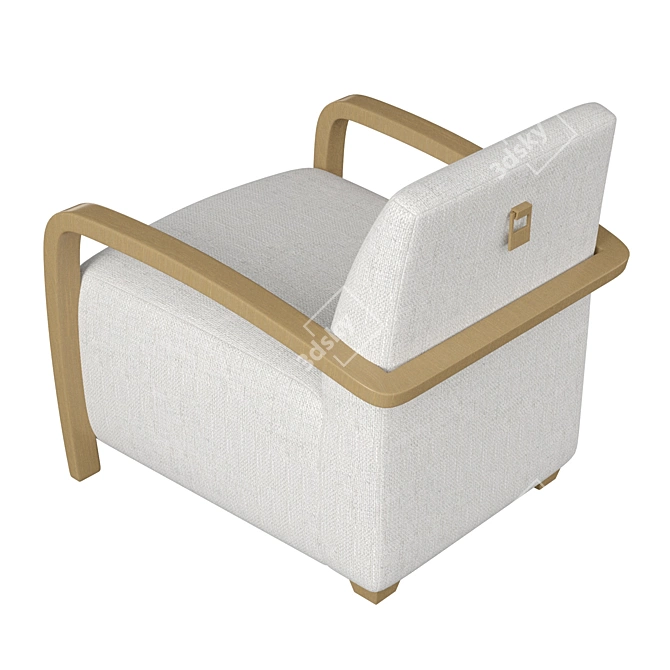Quincy Armchair: Sleek and Stylish 3D model image 2