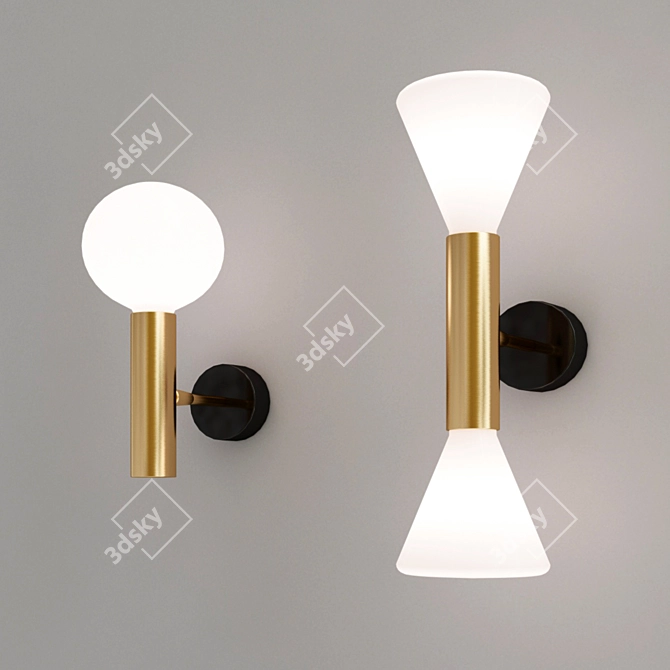 Minimaliste LED Wall Light - OLIM 3D model image 2