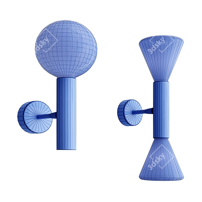 Minimaliste LED Wall Light - OLIM 3D model image 3