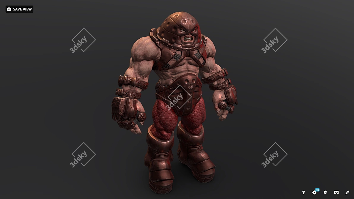 Geometric Powerhouse: Juggernaut 3D model image 9