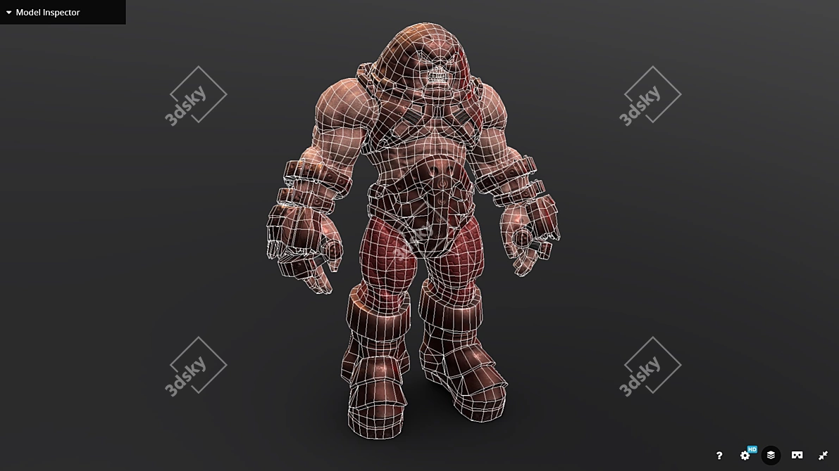 Geometric Powerhouse: Juggernaut 3D model image 3