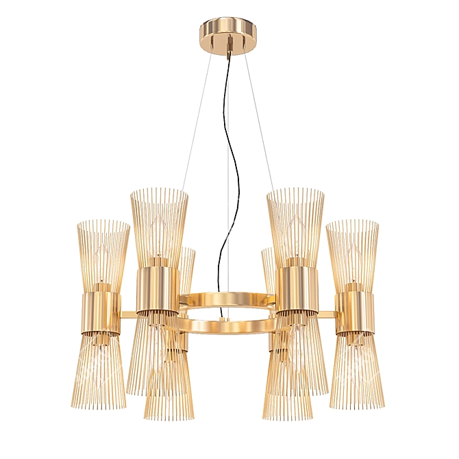 Orso Chandelier 12: Elegant Lighting Solution 3D model image 1