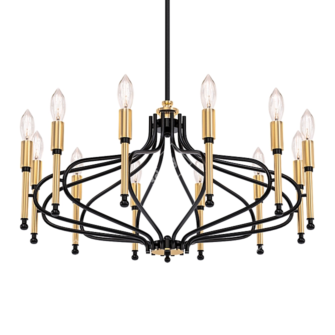 Elegant CHIARO Irida Pendant 3D model image 1