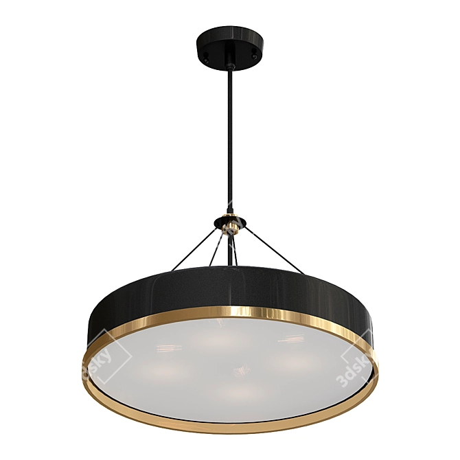 Elegant Liam Chandelier: Illuminate Your Space 3D model image 1