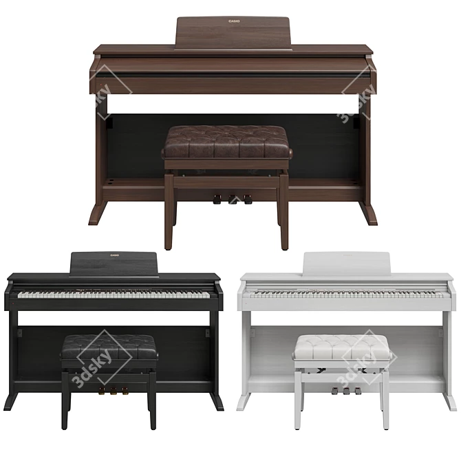 Casio AP-270 Celviano: Premium Digital Piano 3D model image 2