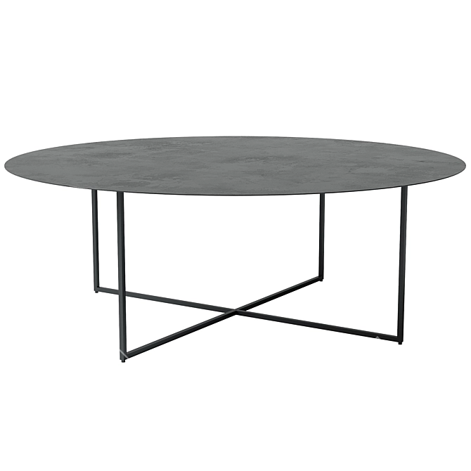 Elegant Circle Coffee Table 3D model image 2