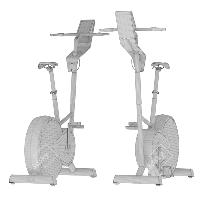 BORK D672 Exercise Bike: Compact and Efficient 3D model image 5