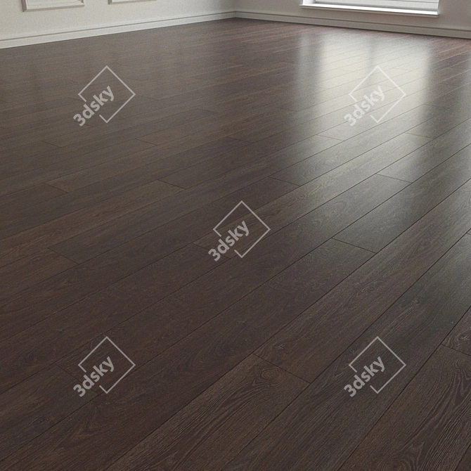 Oak Prado Contemporary Laminate Flooring 3D model image 2