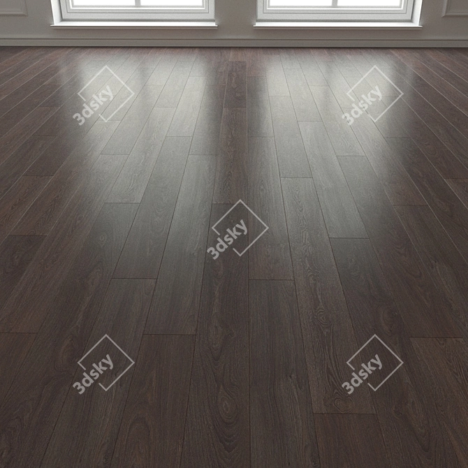 Oak Prado Contemporary Laminate Flooring 3D model image 3