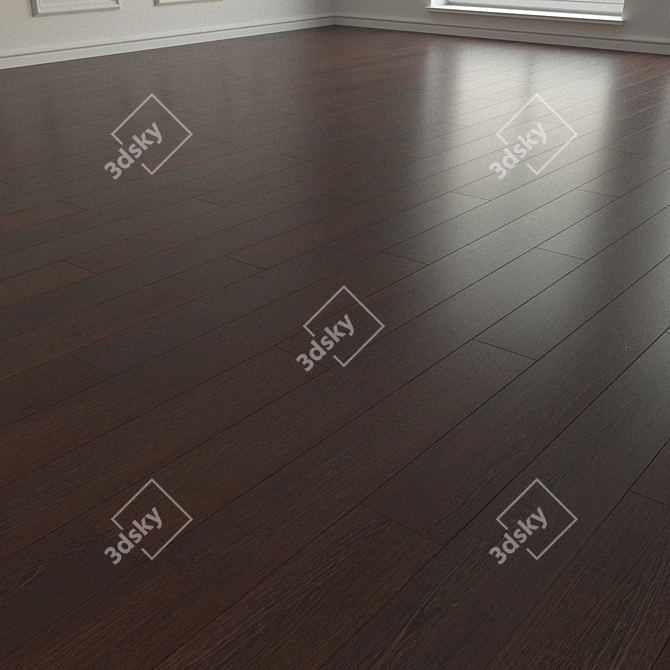 High-resolution Tanzanian Wenge Laminate 3D model image 2