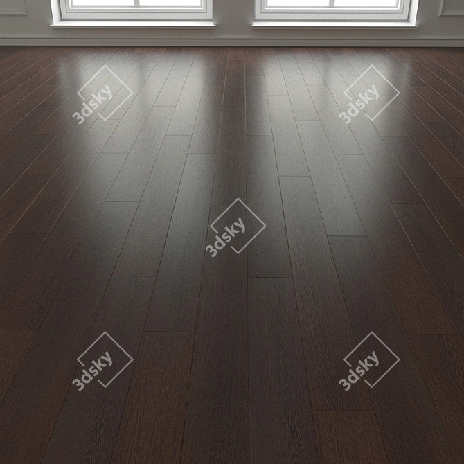 High-resolution Tanzanian Wenge Laminate 3D model image 3