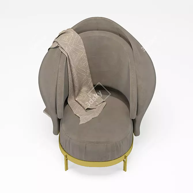 Modern Ergonomic Chair with Obj Format 3D model image 10