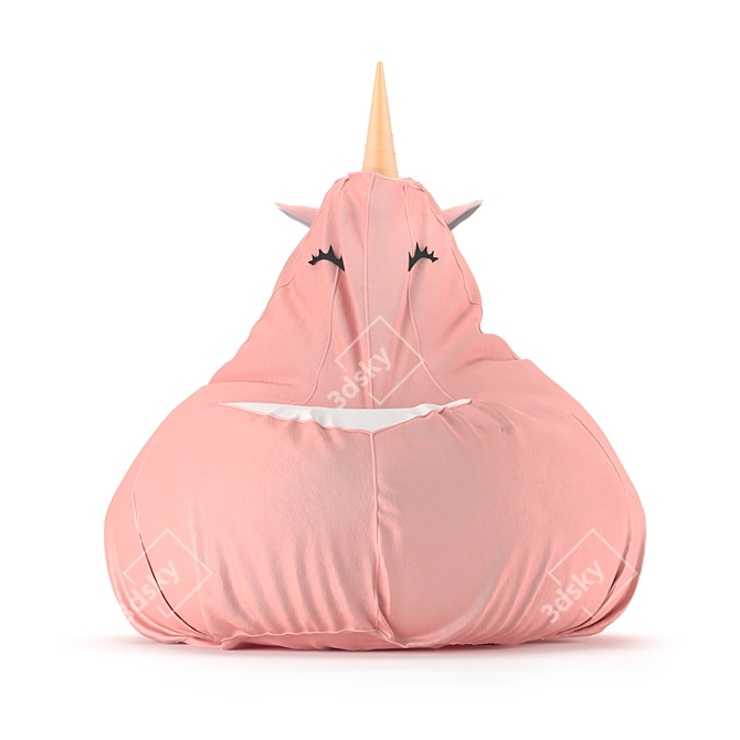 Unicorn Chair Bag 3D model image 3