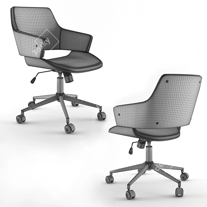 Elzito Brand 4K PBR Office Chair 3D model image 7