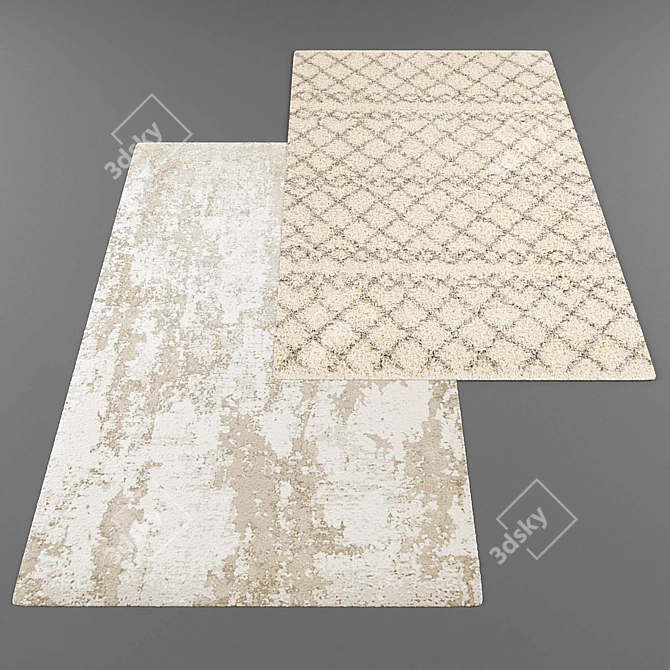 Modern Style Rug Set 3D model image 3
