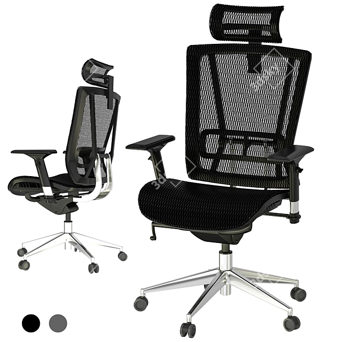 ErgoFlex Office Chair 3D model image 1