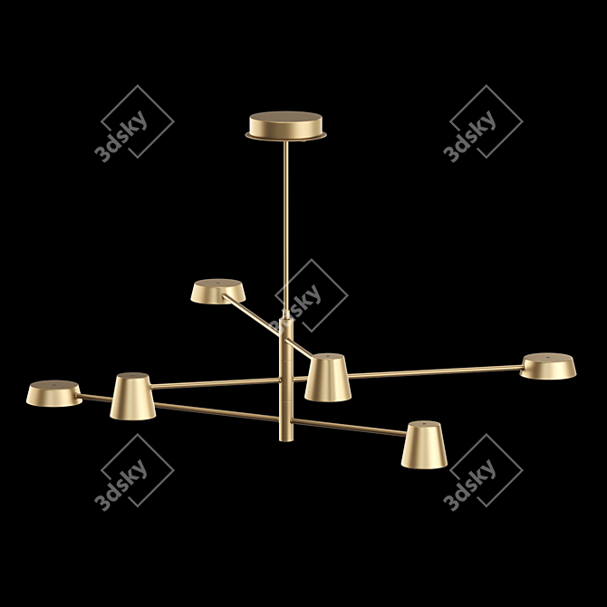 Contemporary LED Pendant Light 3D model image 2