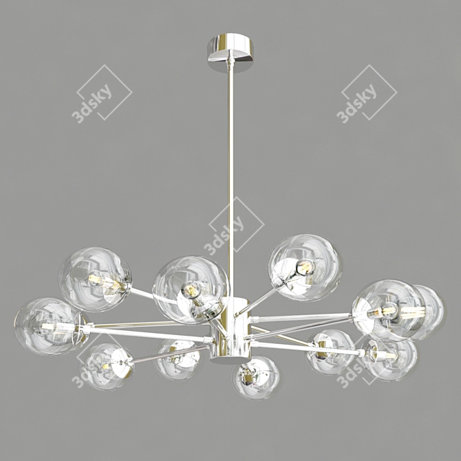 Elegant Arteriors Karrington Chandelier 3D model image 3