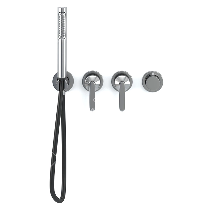 KOÈ GEDA: Stylish Shower Faucet by Stefano Macchion 3D model image 2