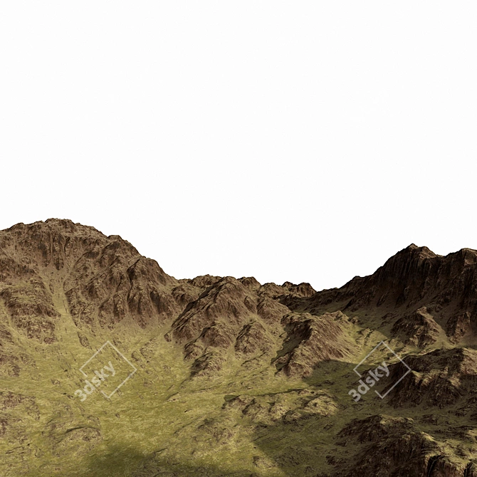  North Mountain Erosion 3D Model 3D model image 3