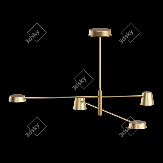 Elegant TOIVOLA B 4 Pendant 3D model image 2