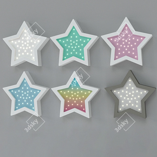 Starry Night Lamp 3D model image 2