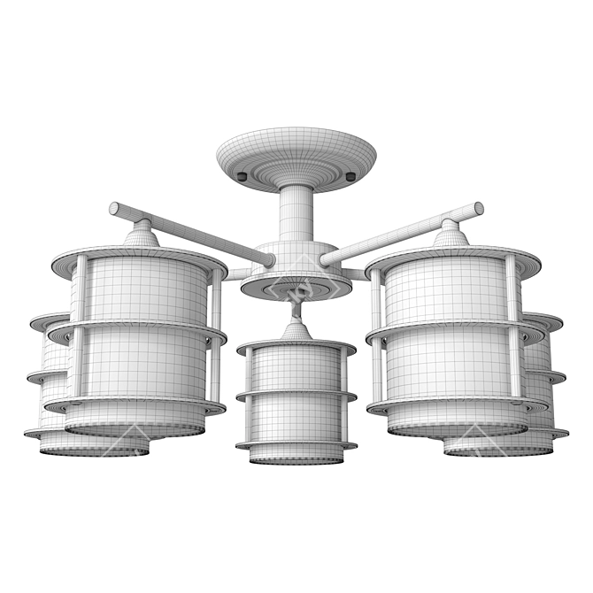 Lumion Loft Ceiling Chandelier 3D model image 3