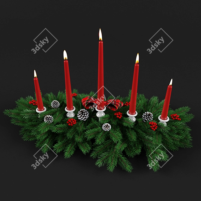 Christmas Table Decoration 3D model image 4