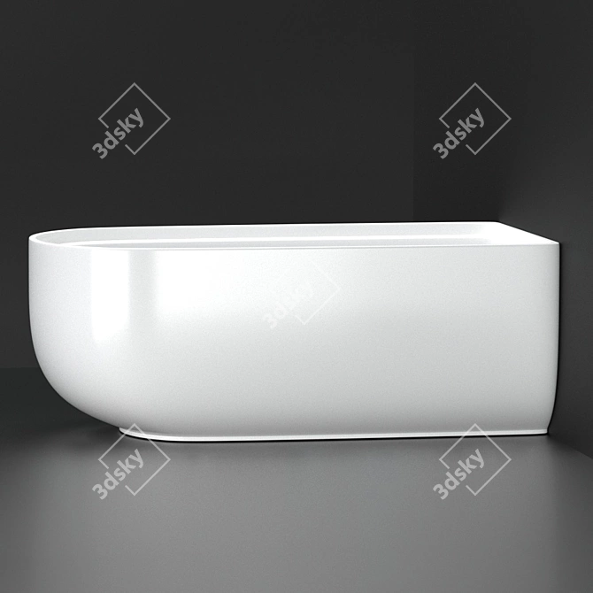 FEBE 1500: Luxurious Ceramic Bathtub 3D model image 1