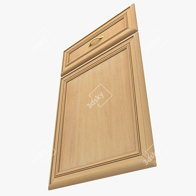 Classic Ornament Cabinet Door 3D model image 4