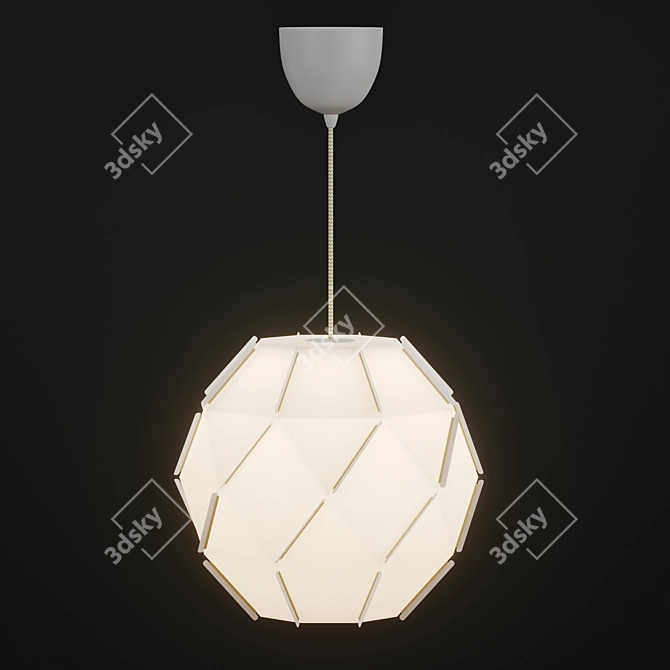 Cozy Lighting Pendant: SHÖPENNA IKEA 3D model image 1
