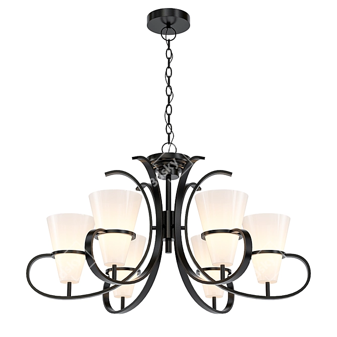 Elegant Fiacolla Pendant Light 3D model image 1
