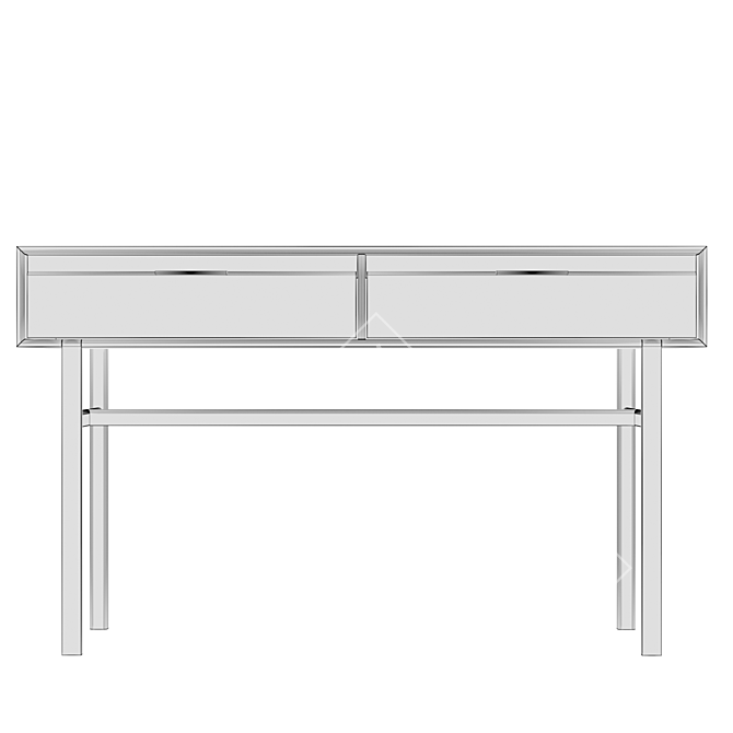 JP Line 6.0 Console with 2 Drawers - Modern Home Storage 3D model image 3
