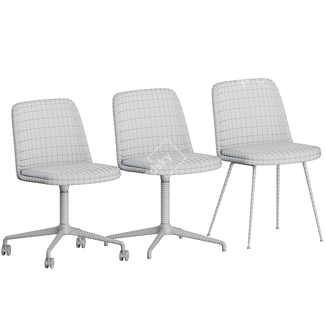 Rely Chair: Sleek and Stylish Seating Solution 3D model image 3