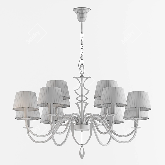 Elegant Florence Pendant Lamp 3D model image 3