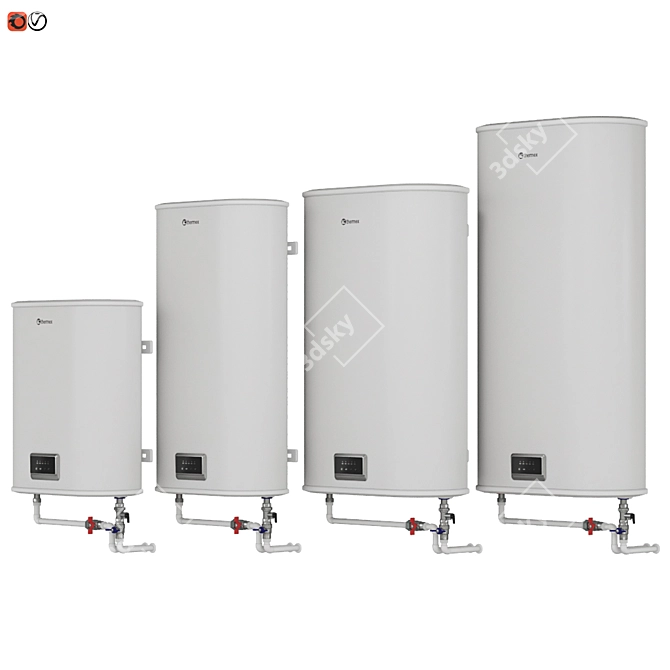 Thermex Optima Water Heater Set 3D model image 2