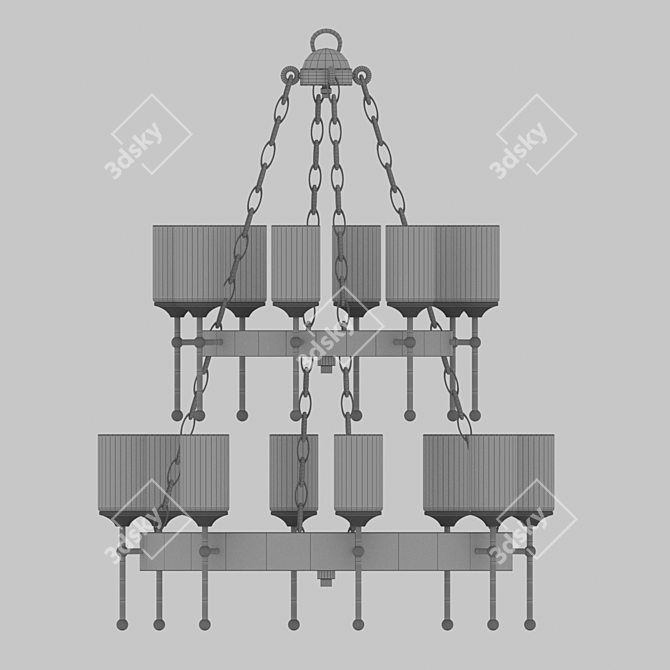 Vitaluce V1813-7/8+8: Versatile Modern Lighting Solution 3D model image 3