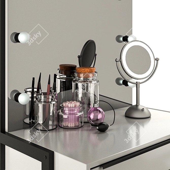 Custom Makeup Artist Table 3D model image 7