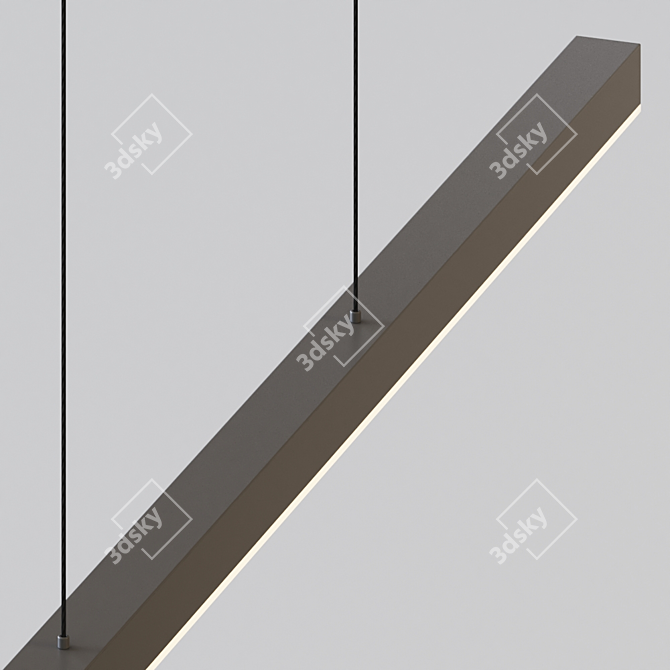 Sleek Vega LED Linear Light 3D model image 3